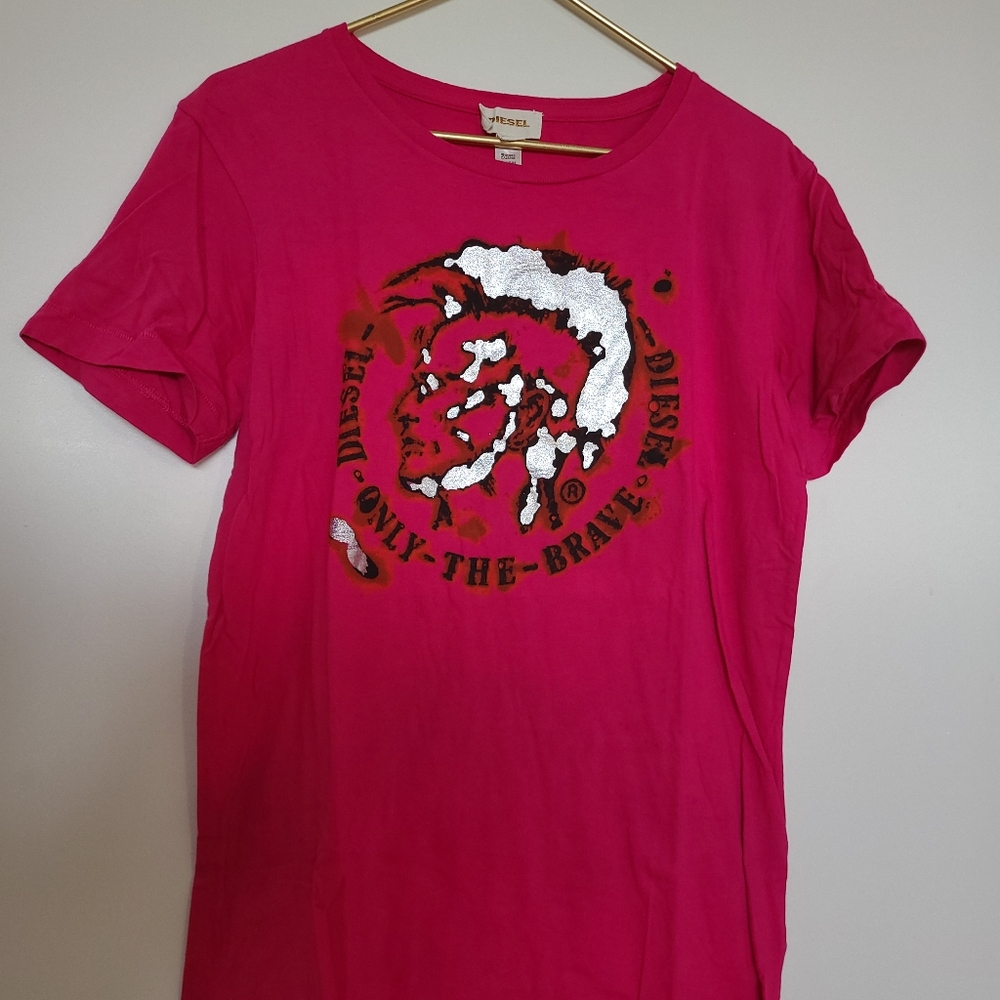 Diesel - Pink Only the Brave T-Shirt - Size M